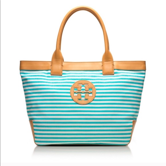 tory burch striped tote